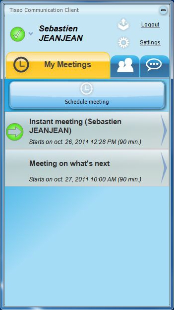 Tixeo brings presence and ad-hoc meetings to WorkSpace3D 4.0 Tixeo brings presence and ad-hoc meetings to WorkSpace3D 4.0