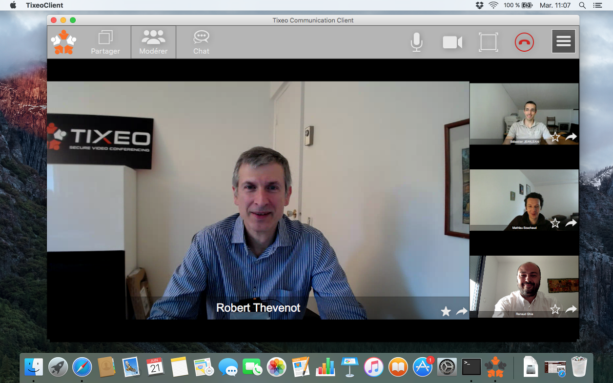 Tixeo : la visioconférence sécurisée enfin sur votre Mac Tixeo : la visioconférence sécurisée enfin sur votre Mac