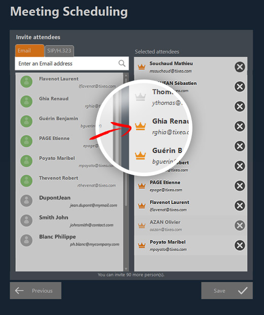 Video conferencing organization: new Tixeo feature organize rights Video conferencing organization: new Tixeo feature organize rights