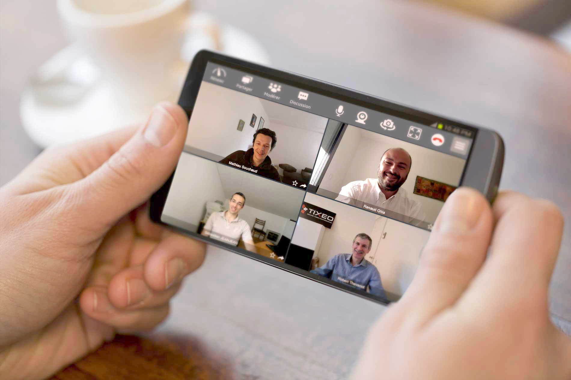 Tixeo iOs-Anwendung: App für sichere Videokonferenz-Meetings