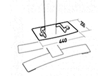 Glasablage (im Lieferumfang enthalten)