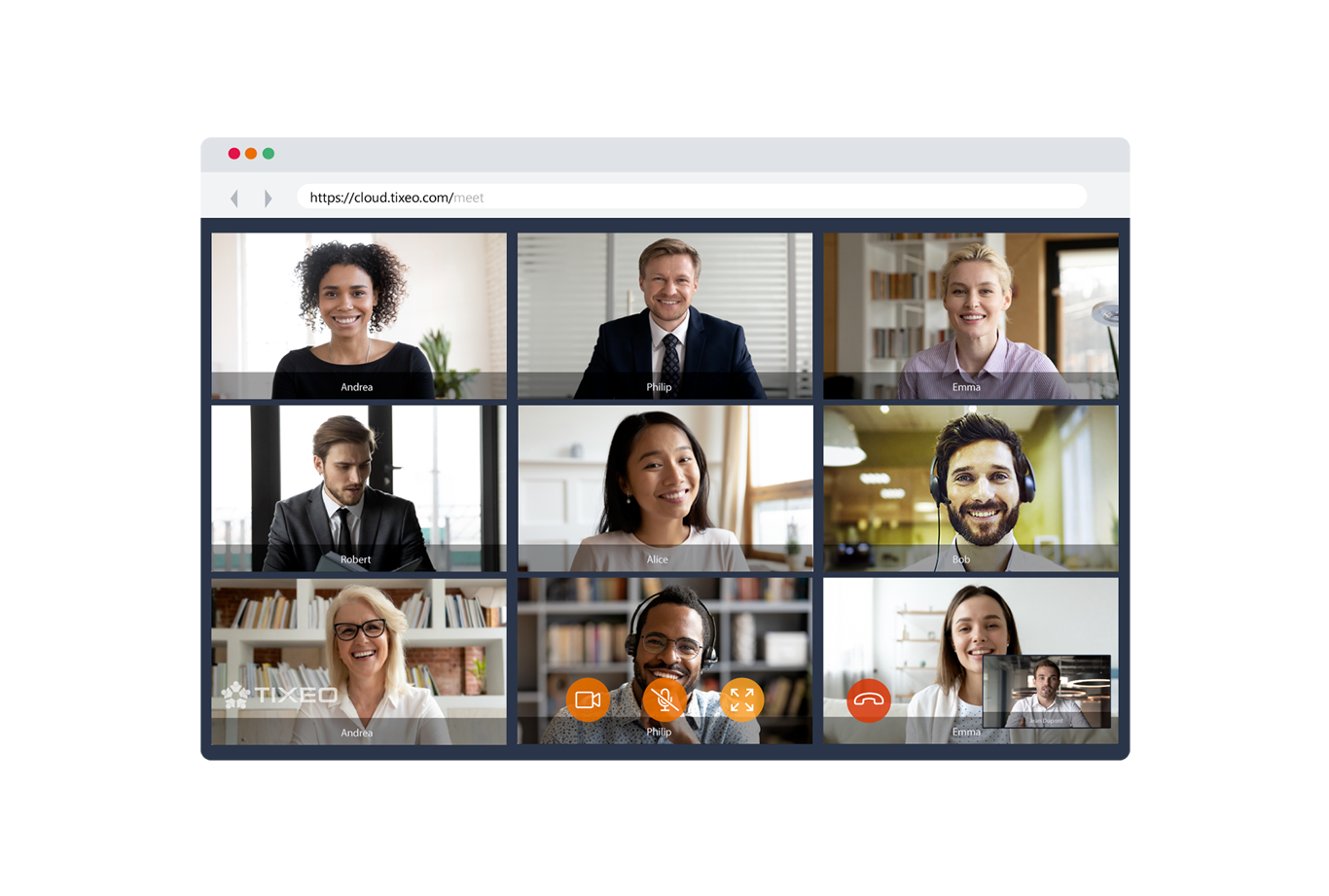 Access Tixeo meetings in 2 clicks - Video conference meeting by Tixeo
