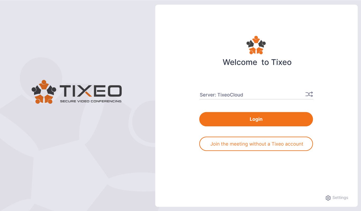 Security levels and access to Tixeo meetings: overview.