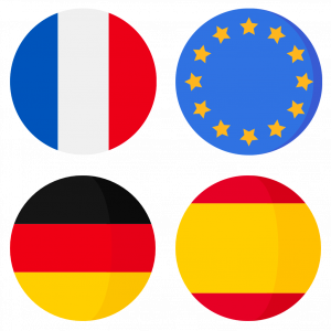 drapeau espagne allemagne france europe filiale Tixeo