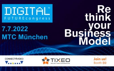 Tixeo présent au DIGITAL FUTURECongress de Munich avec Connect4video