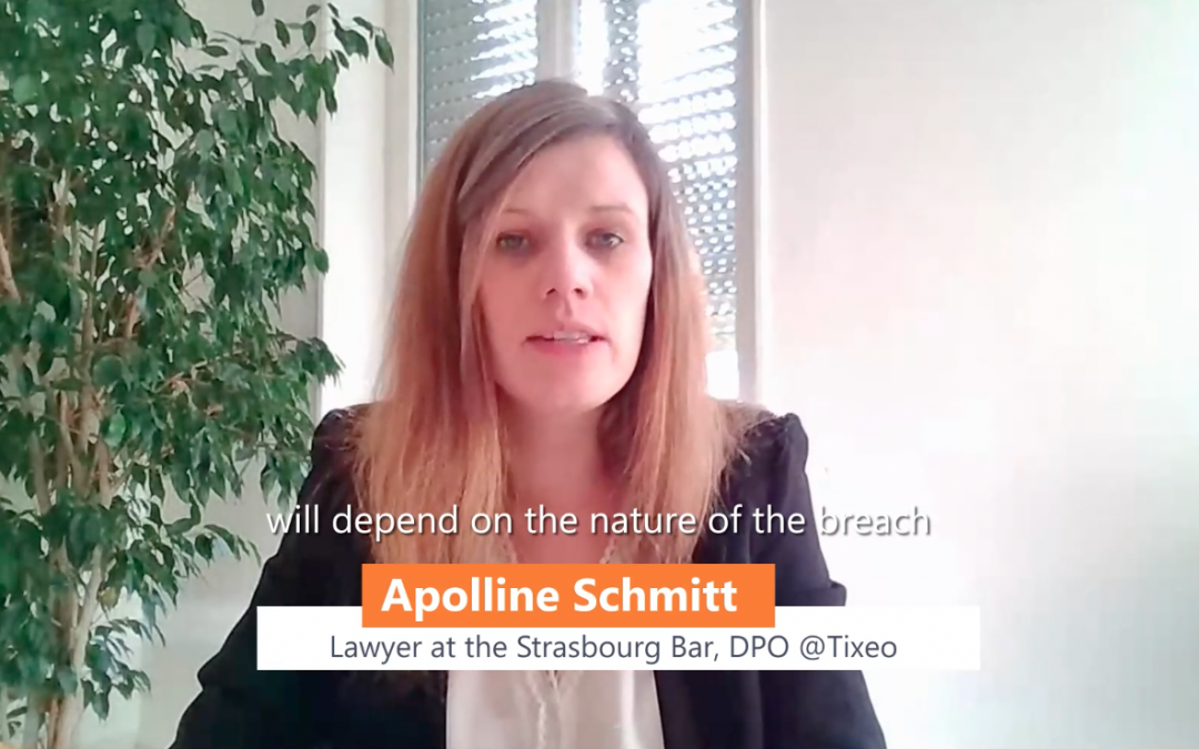 [VÍDEO] 3 preguntas a Apolline Schmitt, abogada del Colegio de Strasbourg y DPD de Tixeo