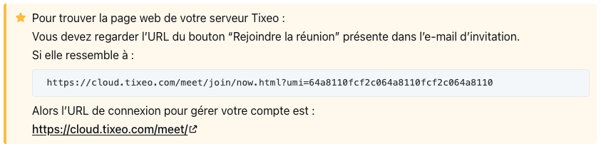 Vous devez regarder l’URL du bouton “Rejoindre la réunion” présente dans l’e-mail d’invitation.
Si elle ressemble à : 