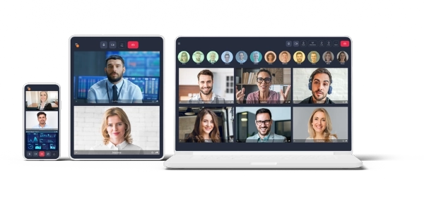 Tixeo platform on smartphone, tablet, and desktop