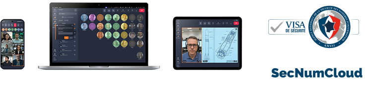 Mockup de la aplicación de escritorio Tixeo